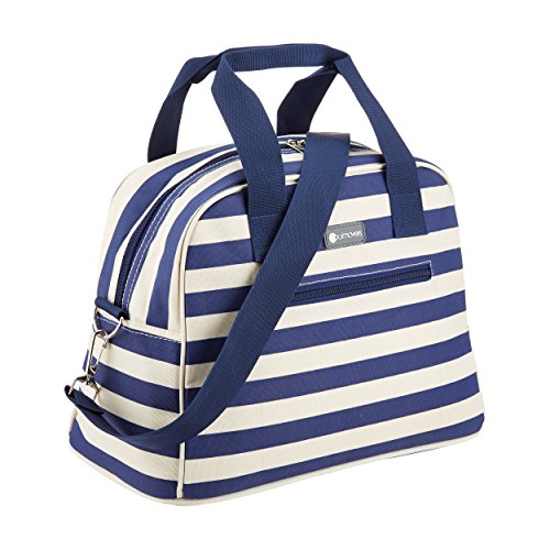 KitchenCraft CMSTRPBAG Coolmovers Blue Stripe Holdall-Style Cool Tasche, 11,5 Liter - blau / weiß von KitchenCraft