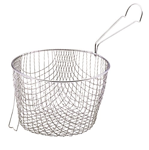 KitchenCraft Extra Fritteuse Korb aus Edelstahl, passend für 20 cm Pfannen, Silber von KitchenCraft