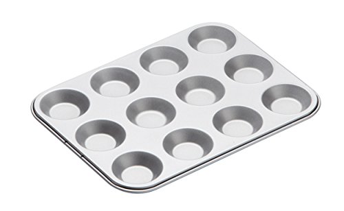 KitchenCraft KC2BK10 Anti Haft-Muffinform / Mince Pie-Backblech, 12 Löcher, 31,5 x 24 cm von KitchenCraft