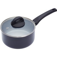 KitchenCraft MasterClass Antihaft-Keramikkasserolle, geeignet für Induktionsherde, 18 cm - Schwarz von Kitchen Craft