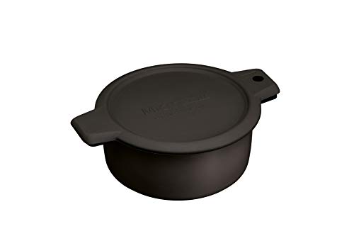 KitchenCraft Mikrowellen-Grill- und Bräunungspfanne, Schnelles Kochen, Backofenqualität, Stabil und leicht, 26 x 29 x 9 cm, Schwarz von Microwave