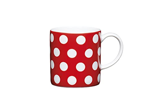 KitchenCraft Polka Dot Espressotasse Rot Weiße Punkte von KitchenCraft