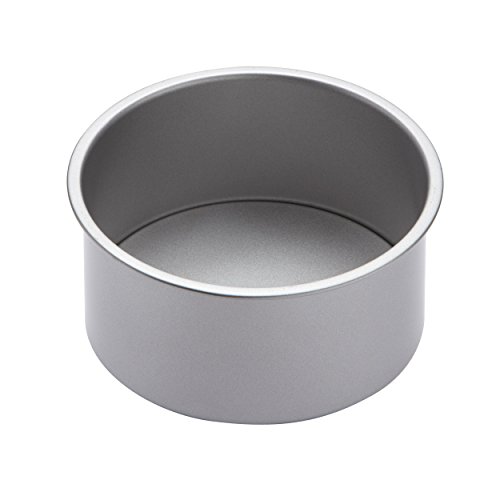 KitchenCraft Tiefe Kuchenform mit Abnehmbarem Boden und Antihaftbeschichtung, 18 cm, Silber von KitchenCraft