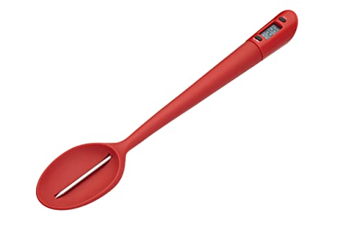 KitchenCraft Zucker / Marmeladen Thermo-Kochlöffel, Silikon, Rot, 32 cm von KitchenCraft