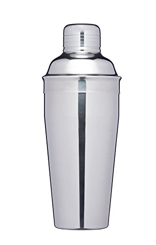 BarCraft, Doppelwandiger Isolierter Cocktail-Shaker, Deluxe-Silber, Cocktail-Mixer für die Zubereitung von Mixgetränken, in Geschenkbox, 500 ml – Edelstahl von Bar Craft