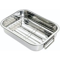 KitchenCraftKitchenCraft Rechteckiges Edelstahltablett mit Gitter of 27 x 20 cm KitchenCraftKitchenCraft Rechteckiges Edelstahltablett mit Gitter of 27 x 20 cm von Kitchen Craft