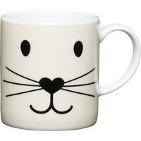 Kitchencraft Cat Face Kaffeebecher, Porzellan, mehrfarbig, 7x4x7 cm von Kitchen Craft