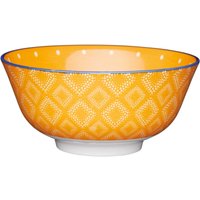 Kitchencraft Schalen mit Fuß, 15,5 cm (6 ") (Set of 4), Keramik, Orange, 15,5 x 15,5 x 7,5 cm (5,5 x 15,5 x 7,5 cm) von Kitchen Craft