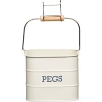 Living Nostalgie Vintage-Dose mit Henkel of Metall, antik-creme von Kitchen Craft