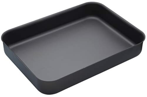 MasterClass Harteloxiertes Bratblech, Antihaftbeschichtetes Aluminium-Bratblech, Teflonbeschichtet, 37 x 26,5 cm, Schwarz von Master Class