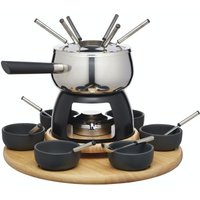 Kitchen Craft - MasterClass Artesà Set de Fondue de Edelstahl und Keramik mit Feuer de Gel für 6 Personen von Kitchen Craft