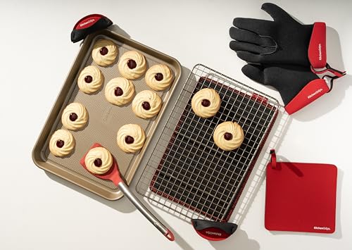 Kitchen Grips Finger-Kochhandschuh FLXaPrene 100202-11 - hitze- und kältebeständig, schmutzabweisend, hygienisch und rutschfest. groß. 2er Set. Maße: 28 x 19 x 2 cm Kitchen Grips Finger-Kochhandschuh FLXaPrene 100202-11 - hitze- und kältebeständig, schmutzabweisend, hygienisch und rutschfest. groß. 2er Set. Maße: 28 x 19 x 2 cm von Kitchen Grips