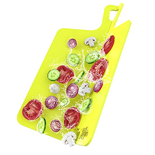 Kitchen Helpis® großes faltbares Schneidebrett, hochwertiges Kunststoffbrett, 39,5 x 26 cm, faltbar, innovativ von Kitchen Helpis