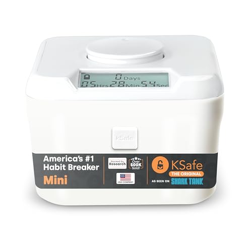 Kitchen Safe Mini-Küchensafe: Zeitschloss-Container (weißer Deckel + weißer Behälter) - 3,0 Höhe von Kitchen Safe