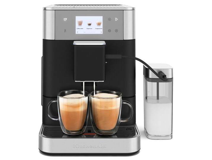 KITCHENAID Kaffeevollautomat 5KES8557EBK , schwarz (gusseisen schwarz), B:26cm H:36,3cm T:47,3cm, Kaffeevollautomaten von KitchenAid