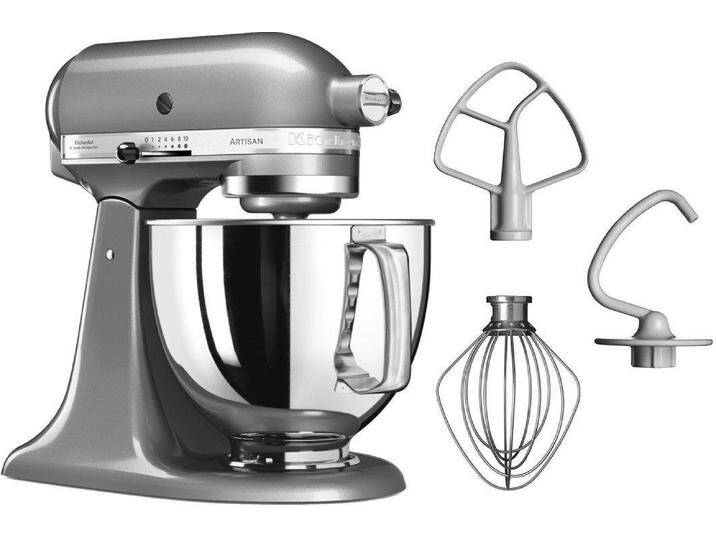 KITCHENAID Küchenmaschine 5KSM125EER , silber (kontur, silber), B:24cm H:36cm T:37cm, Küchenmaschinen von KitchenAid