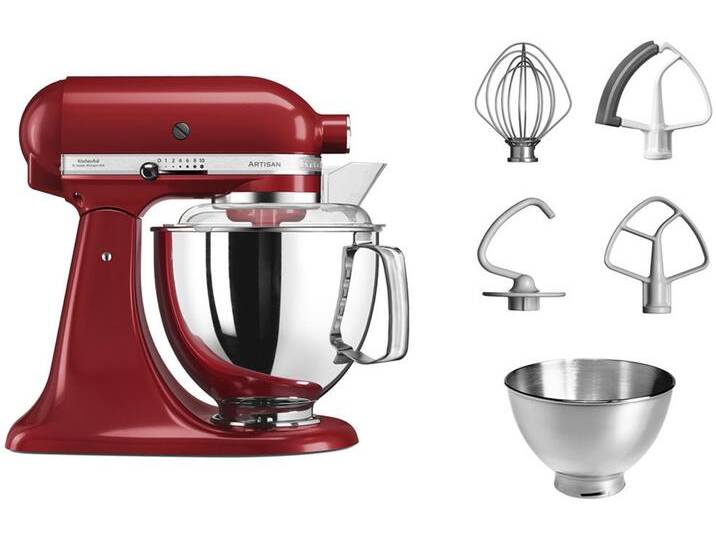 KITCHENAID Küchenmaschine 5KSM175PSEER EMPIRE ROT , rot (empire rot), B:24cm H:36cm T:37cm, Küchenmaschinen, mit Zubehör im Wert von ca. 112,-€ UVP von KitchenAid