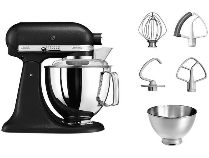 KITCHENAID Küchenmaschine Küchenmaschine 5KSM175PSEBK GUSSEISEN SCHWARZ , schwarz (gusseisen schwarz), B:24cm H:36cm T:37cm, Küchenmaschinen von KitchenAid