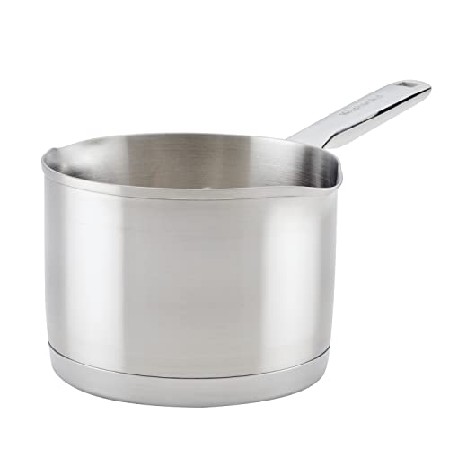 KitchenAid 3-lagiger Edelstahl-Topf mit Ausgießer, 1,5 Quart, gebürsteter Edelstahl von KitchenAid