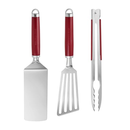 KitchenAid 3er-Set zum Grillen für den Innenbereich - Empire Rot von KitchenAid