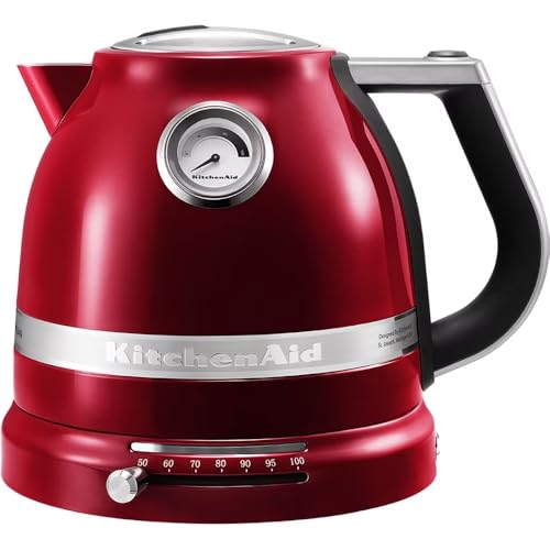 KitchenAid Wasserkocher mit Temperatureinstellung von 50 bis 100°C | Teekocher mit Temperaturanzeige und Kalkfilter 1,5L | Electrisch 2400 Watt | Edelstahl | Liebesapfel Rot KitchenAid Wasserkocher mit Temperatureinstellung von 50 bis 100°C | Teekocher mit Temperaturanzeige und Kalkfilter 1,5L | Electrisch 2400 Watt | Edelstahl | Liebesapfel Rot von KitchenAid