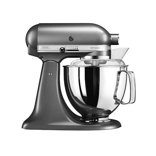 KitchenAid 5KSM175PSEMS Küchenmaschine Artisan 4,8L Medaillon Silber von KitchenAid