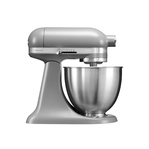 KitchenAid 5KSM3311XEFG, 3,3-L-Mini-Küchenmaschine mit kippbarem Motorkopf, MATTE GREY von KitchenAid