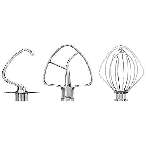 KitchenAid 5KSM5TH3PSS KÜCHENMASCHINEN ZUBEHÖR-SET AUS EDELSTAHL, Silber von KitchenAid