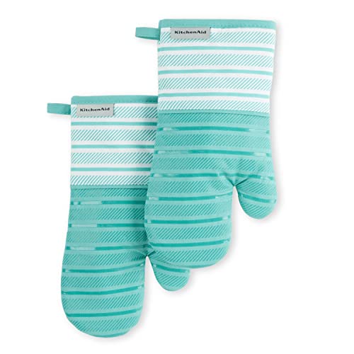 KitchenAid Albany Ofenhandschuh, 2er-Pack, Aqua Sky, 17,8 x 33 cm KitchenAid Albany Ofenhandschuh, 2er-Pack, Aqua Sky, 17,8 x 33 cm von KitchenAid