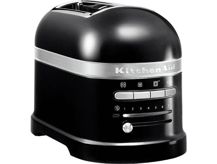 KitchenAid Artisan Toaster 2 Scheiben – Onyx Schwarz 5KMT2204EOB inkl. Sandwichzange von KitchenAid