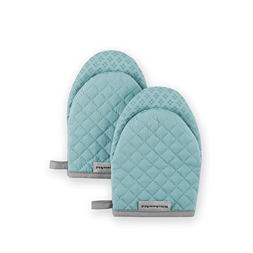KitchenAid Asteroid Mini-Ofenhandschuh, 14 x 20,3 cm, Aqua, 2 Stück KitchenAid Asteroid Mini-Ofenhandschuh, 14 x 20,3 cm, Aqua, 2 Stück von KitchenAid
