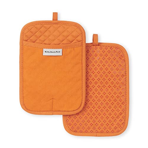 KitchenAid Asteroid Topflappen, 2er-Pack, Honig, 17,8 x 25,4 cm von KitchenAid