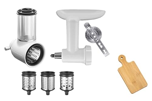 KitchenAid Basic Zubehörset Fleischwolf Kunststoff+Gemüseschneider+Gratis Schneidbrett von KitchenAid