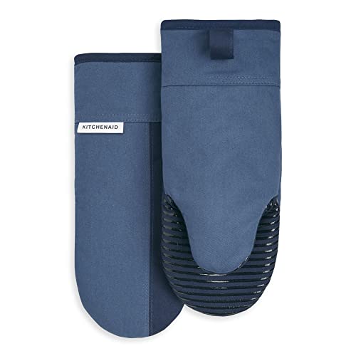 KitchenAid Beacon Ofenhandschuh, zweifarbig, 14,6 x 33 cm, Marineblau/Tintenblau, 2 Stück von KitchenAid