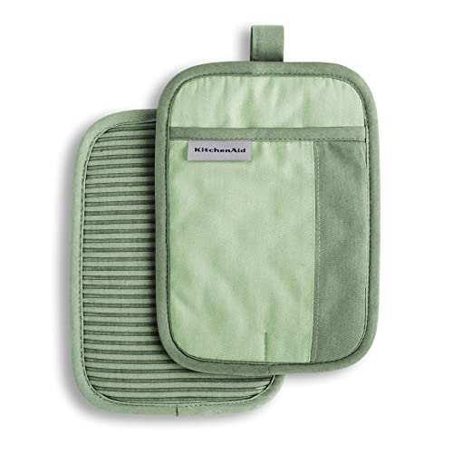 KitchenAid Beacon Topflappen, zweifarbig, 17,8 x 25,4 cm, Pistazie/Graphitgrün, 2er-Pack KitchenAid Beacon Topflappen, zweifarbig, 17,8 x 25,4 cm, Pistazie/Graphitgrün, 2er-Pack von KitchenAid