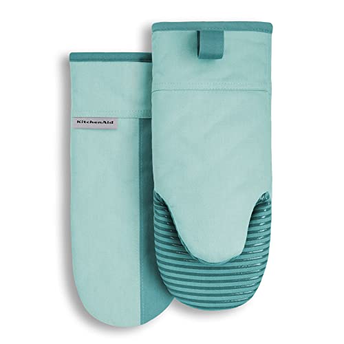 KitchenAid Beacon zweifarbiger Ofenhandschuh, 2er-Pack, 14,6 x 33 cm, Aqua Sky KitchenAid Beacon zweifarbiger Ofenhandschuh, 2er-Pack, 14,6 x 33 cm, Aqua Sky von KitchenAid
