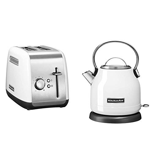 KitchenAid CLASSIC Wasserkocher mit 1,25 L Fassungsvermögen, 1,25 L + KitchenAid CLASSIC 2-Scheiben-Toaster, 1.8 kg,KitchenAid CLASSIC 2-Scheiben-Toaster, 1,8 kg von KitchenAid