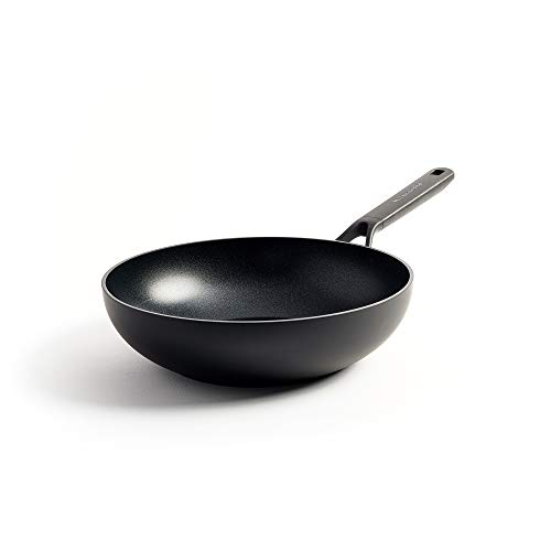 KitchenAid Classic Forged Wok (28cm/3,6L), Antihaftbeschichtet, 3-lagig aus deutscher Entwicklung, Induktionsgeeignet, Backofengeeignet, Spülmaschinengeeignet, Schwarz von KitchenAid