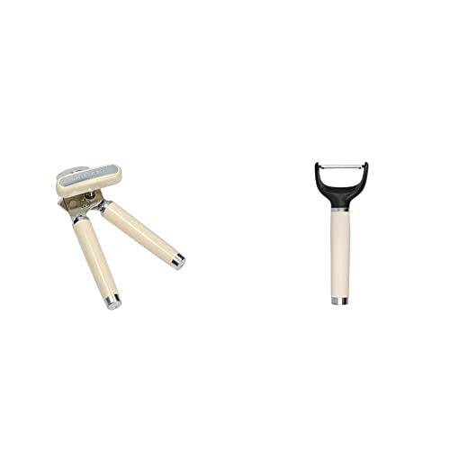 KitchenAid Dosenöffner, Flaschen- und Dosenöffner aus Edelstahl – Almond Creme & Y-Schäler, Edelstahlschäler mit beweglicher Klinge für Früchte und Gemüse – Almond Creme KitchenAid Dosenöffner, Flaschen- und Dosenöffner aus Edelstahl – Almond Creme & Y-Schäler, Edelstahlschäler mit beweglicher Klinge für Früchte und Gemüse – Almond Creme von KitchenAid