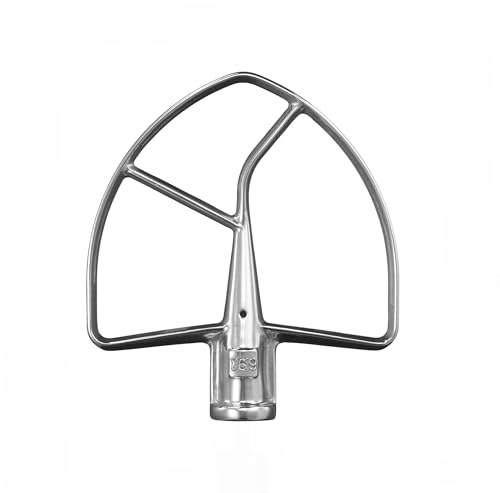 KitchenAid FLACHRÜHRER FÜR GROSSE KÜCHENMASCHINEN MIT SCHÜSSELHEBER – EDELSTAHL 5K7SFB von KitchenAid
