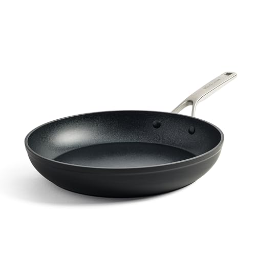 KitchenAid Forged Hardened Bratpfanne 30cm, hart anodisiert, PFAS-freie keramische Antihaftbeschichtung, Induktionsgeeigent, Backofengeeignet, Spülmaschinengeeignet, Schwarz von KitchenAid