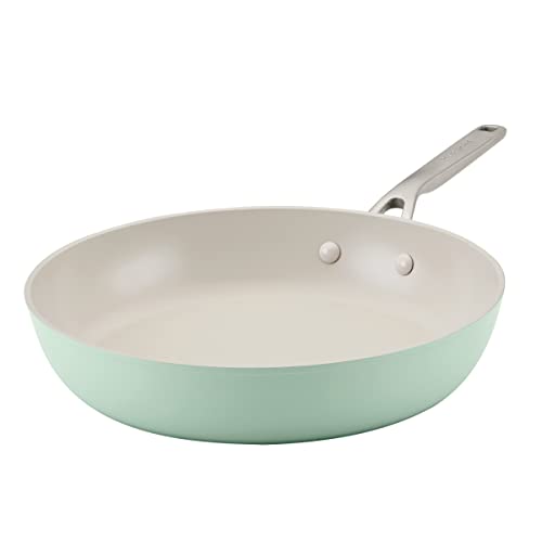 KitchenAid Harteloxierte Keramik-Bratpfanne, antihaftbeschichtet, 31 cm, Pistazie von KitchenAid