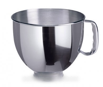 KitchenAid K5THSBP Edelstahl Schüssel 4,8 l mit Griff Hand von KitchenAid