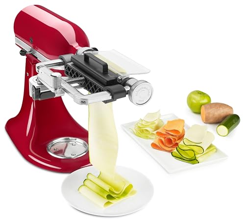 KitchenAid 5KSMSCA Vegetable Sheet Cutter, Aluminium, Red von KitchenAid