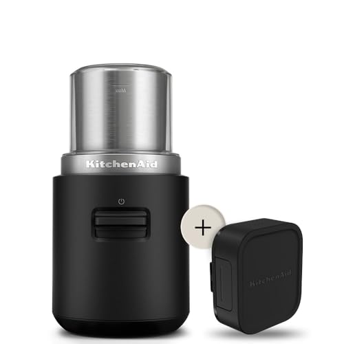 KitchenAid Kaffeemühle | KitchenAid Go | Kabellose Kaffeemühle für frisch gemahlenen Kaffee für unterwegs | 113 g-Mahlbehälter | Mit akku | Schwarz KitchenAid Kaffeemühle | KitchenAid Go | Kabellose Kaffeemühle für frisch gemahlenen Kaffee für unterwegs | 113 g-Mahlbehälter | Mit akku | Schwarz von KitchenAid