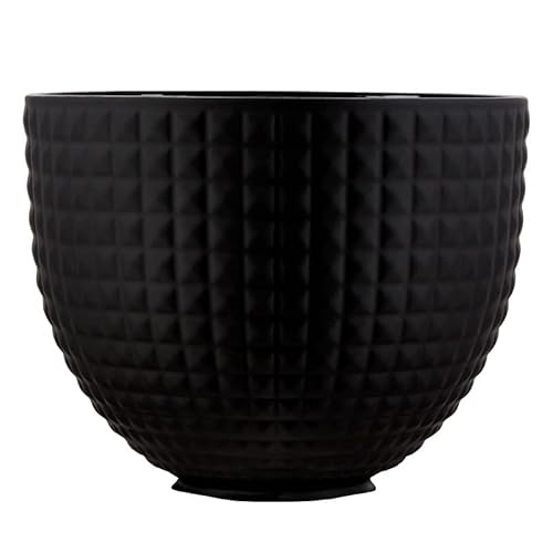 KitchenAid Keramikschüssel Schwarz 4,7L Light & Shadow Bowl - Black Studde von KitchenAid