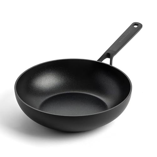 KitchenAid Classic Forged Wok (28cm/3,6L), hart anodisiert, PFAS-freie gesunde keramische Antihaftbeschichtung, beschichtet, Induktionsgeeigent, Backofengeeignet, Spülmaschinengeeignet, Schwarz von KitchenAid