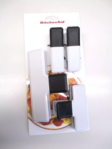 KitchenAid KüchenAid 4er Set Verschlussklammern I für Tiefkühlbeutel I Spülmaschinen- und Tiefkühltruhenfest I 2 x breit I 2 x lang I weiß-schwarz4620, KQ327OHWHA KitchenAid KüchenAid 4er Set Verschlussklammern I für Tiefkühlbeutel I Spülmaschinen- und Tiefkühltruhenfest I 2 x breit I 2 x lang I weiß-schwarz4620, KQ327OHWHA von KitchenAid