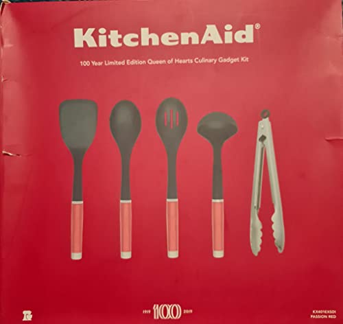 KitchenAid Küchenhelfer Utensilien Set 5 -teilig 100 Jahre-Edition. Rot Schwarz Silber von KitchenAid