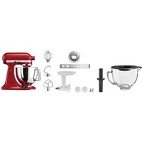 KitchenAid Küchenmaschine "5KSM125EBM SCHWARZ MATT" Gratis Fleischwolf, Schüssel, Spritzgebäckvorsatz (Wert: ca.238,- UVP) von KitchenAid
